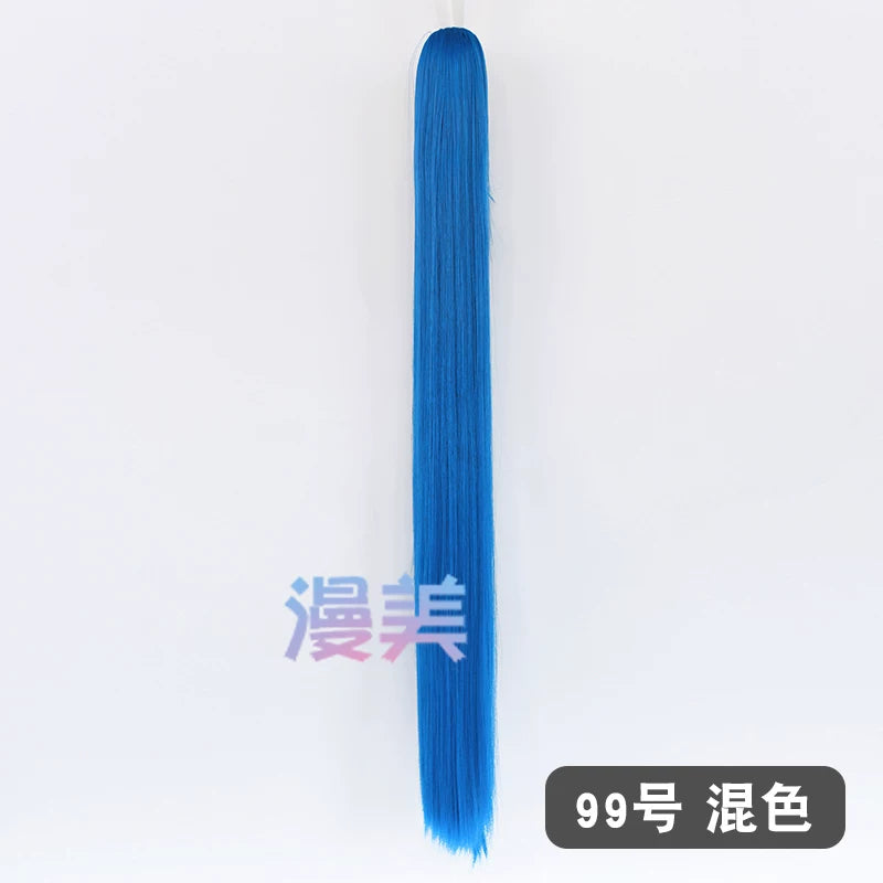 Manmei 90cm Universal Claw Clip Ponytail Cosplay Wig Extension 30+ Colors