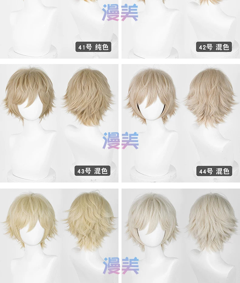 Manmei Upgraded 32cm Outward Flipped Universal Cosplay Wig Colors 1 – 72
