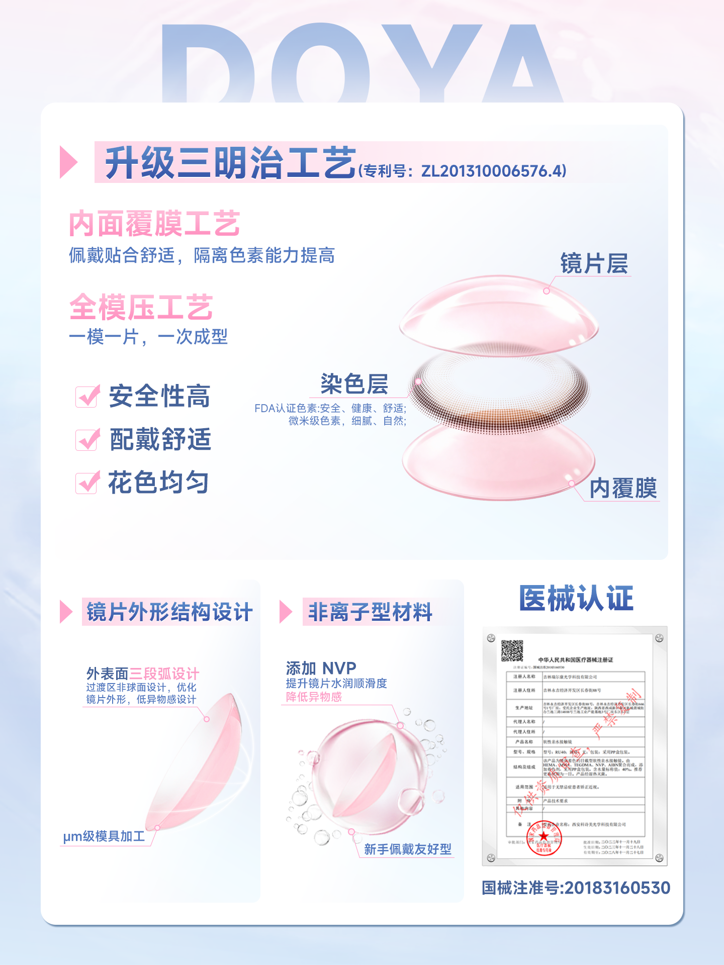 DOYA Lace Series Jirai Kei 1-Day Disposable Contact Lenses
