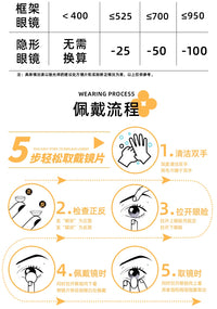 DGUGULENS Xiang Shi Series 6-Month Small Diameter Blue Green Orange Gold Cosplay Contact Lenses
