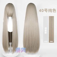 Manmei 600g Upgraded Thickened 100cm Long Straight Universal Cosplay Wig – 168 Colors