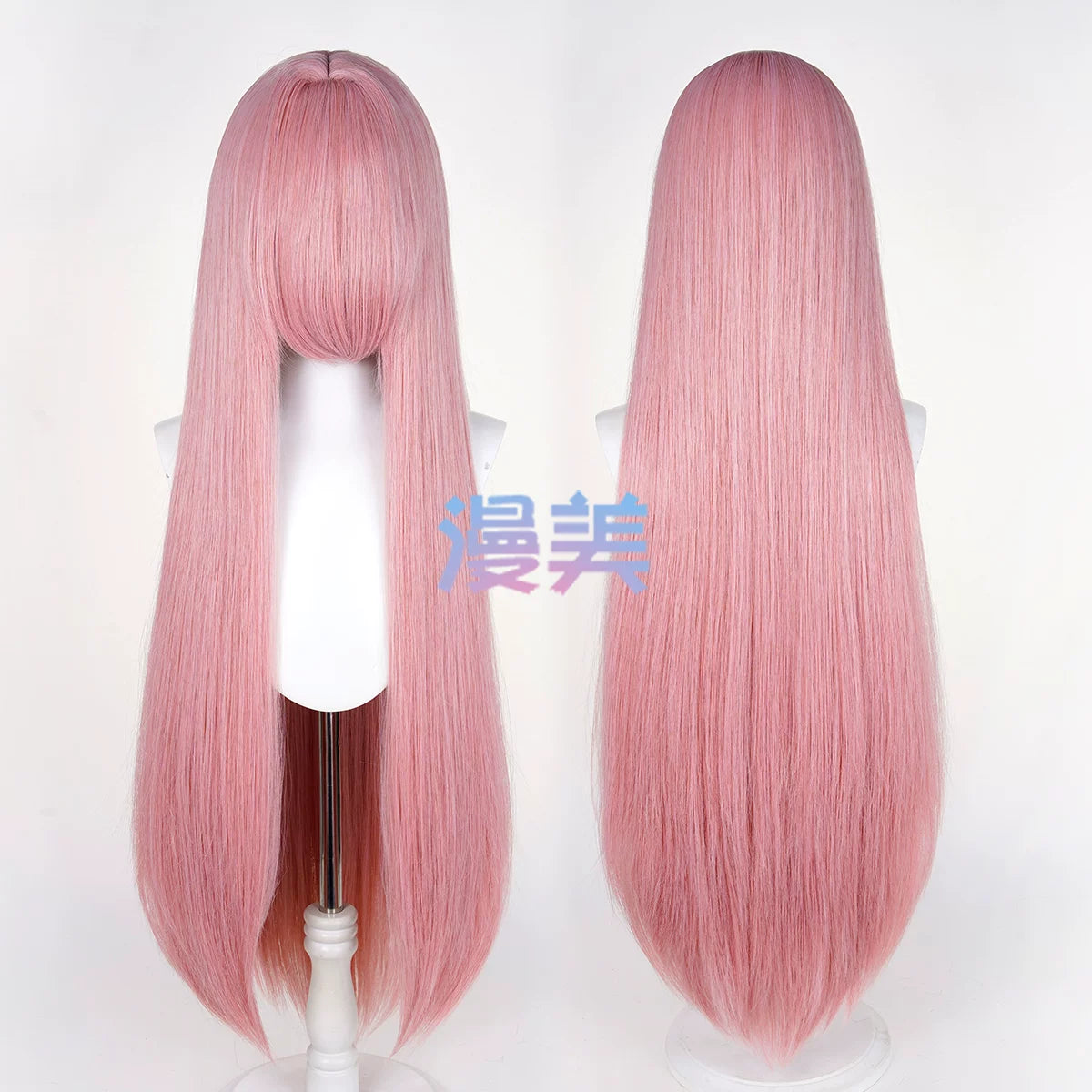 Manmei 100cm Middle Part Long Straight Universal Cosplay Wig with Large Scalp Top