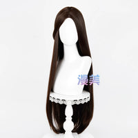 Manmei 100cm Middle Part Long Straight Universal Cosplay Wig with Silicone Scalp Top