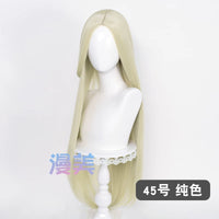 Manmei 100cm Middle Part Long Straight Universal Cosplay Wig with Silicone Scalp Top