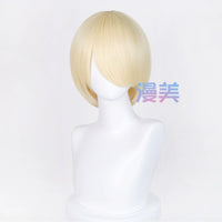 Manmei 30cm Face Framing Short Universal Cosplay Wig with Scalp Top