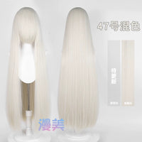 Manmei 600g Upgraded Thickened 100cm Long Straight Universal Cosplay Wig – 168 Colors