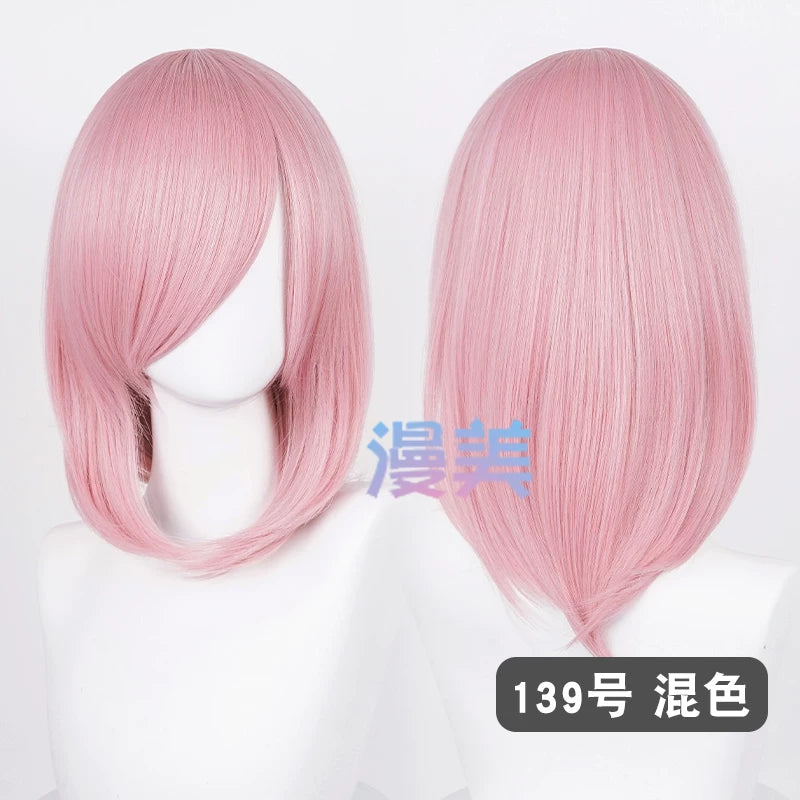 Manmei 40cm Medium Length Universal Cosplay Wig with Inward Curved Ends