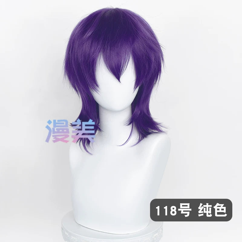Manmei 37cm Outward Flipped Wolf Cut Universal Cosplay Wig