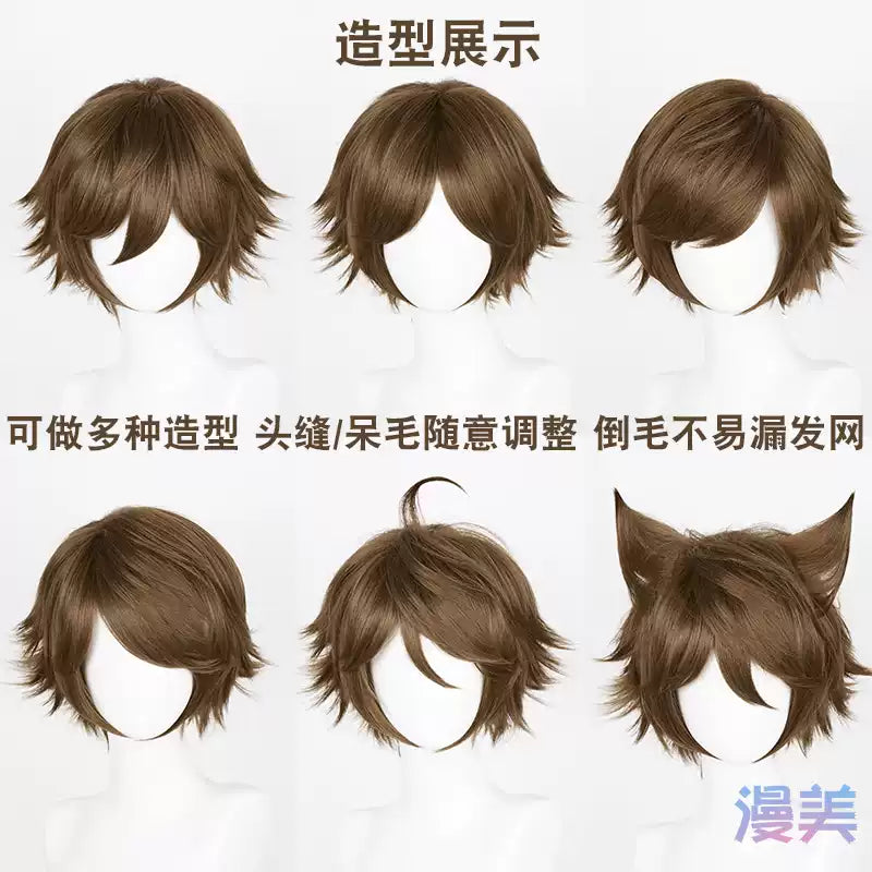 Manmei Upgraded 32cm Outward-Flipped Universal Cosplay Wig Colors 73 – 168