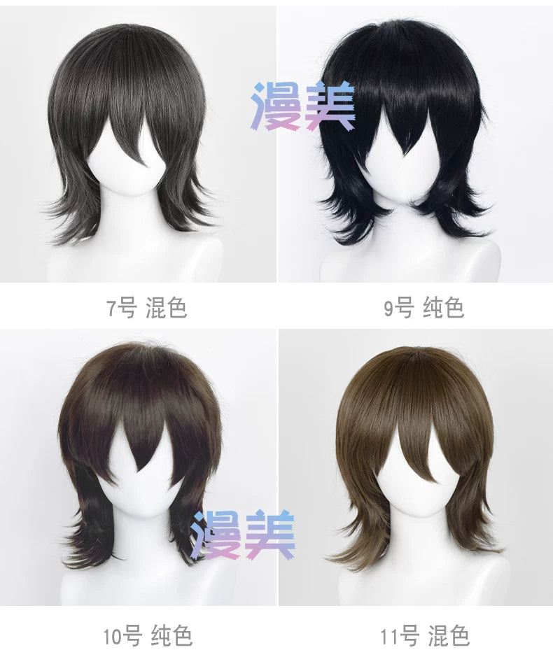 Manmei 37cm Outward Flipped Wolf Cut Universal Cosplay Wig