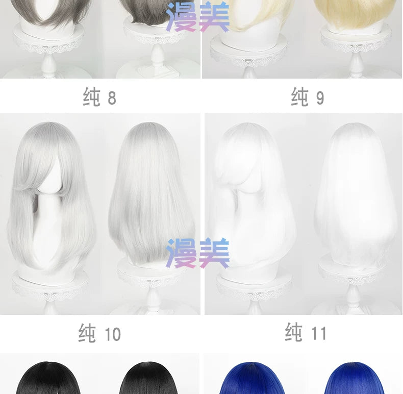 Manmei 50cm Volumized Crimped Wavy Universal Cosplay Wig