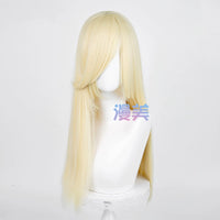 Manmei 60cm Long Straight Universal Cosplay Wig with Long Bangs