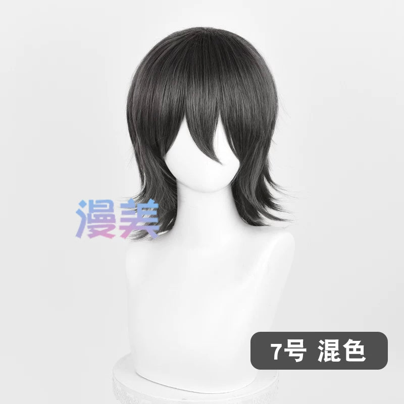 Manmei 37cm Outward Flipped Wolf Cut Universal Cosplay Wig