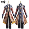 Genshin Impact Cosplay Anime Costume Set Zhongli Vago Mundo Uniform Halloween Party