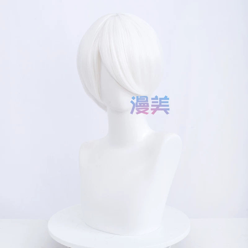 Manmei 30cm Face Framing Short Universal Cosplay Wig with Scalp Top