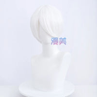 Manmei 30cm Face Framing Short Universal Cosplay Wig with Scalp Top
