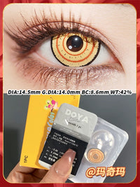 DOYA Makima 1-Month Anime Cosplay Contact Lenses