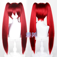 Manmei 80cm Thick Crimped Clip On Twin Ponytail Cosplay Hairpieces