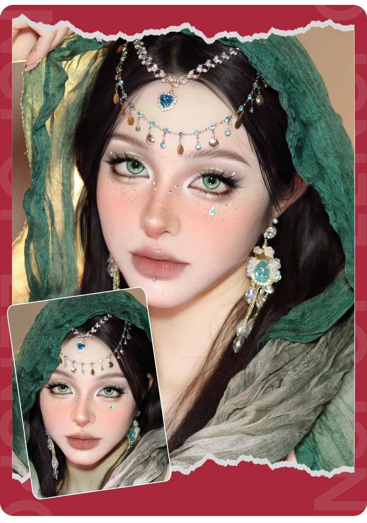 LENSPOP Starlight Tears Series 1-Day Anime Cosplay Contact Lenses
