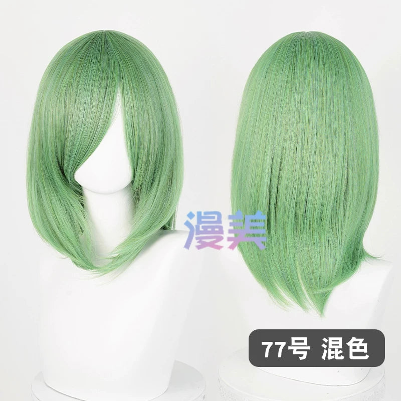 Manmei 40cm Medium Length Universal Cosplay Wig with Inward Curved Ends