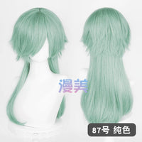 Manmei Medium Long Outward Flipped Wolf Tail Cosplay Wig with Scalp Top