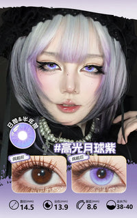 LENSPOP Purple Collection 1-Day Anime Cosplay Contact Lenses
