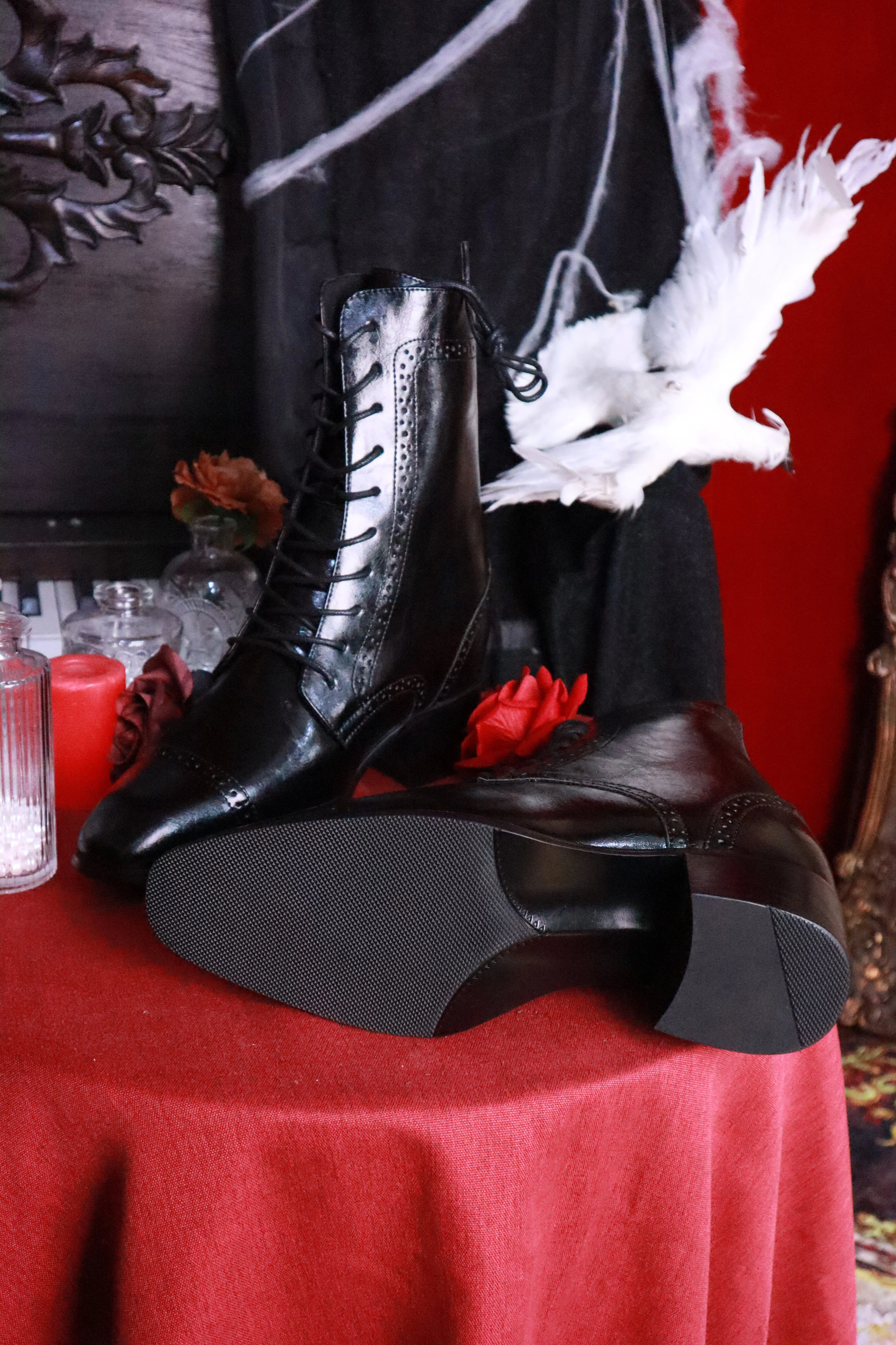 XIAODOUZI 15cm Red Sole Platform Cosplay Shoes 2.0 | Height-Increasing Costume Boots