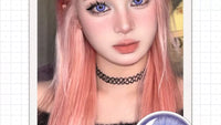 DGUGULENS Purple 1-Day Anime Cosplay Contact Lenses
