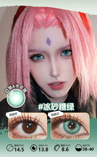 LENSPOP Green Collection 1-Day Anime Cosplay Contact Lenses
