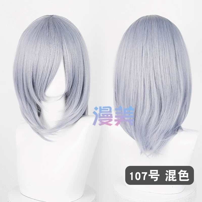Manmei 40cm Medium Length Universal Cosplay Wig with Inward Curved Ends