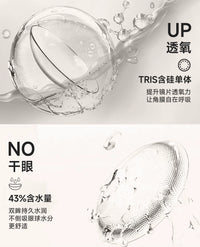 次元幻眸魈cos美瞳棕黄色高光月抛大直径14.5带度数二次元漫展