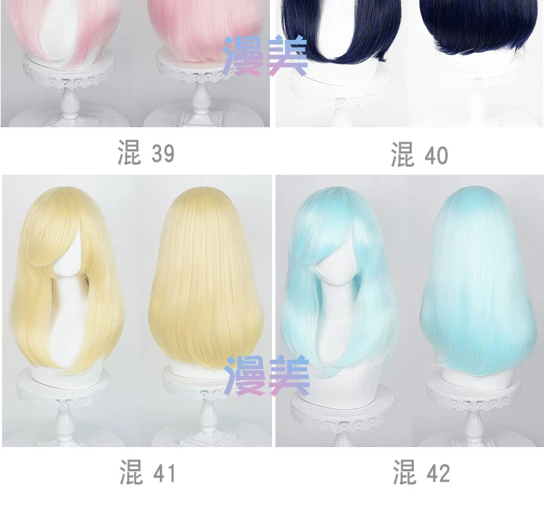 Manmei 50cm Volumized Crimped Wavy Universal Cosplay Wig