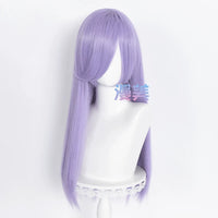 Manmei 60cm Long Straight Universal Cosplay Wig with Long Bangs