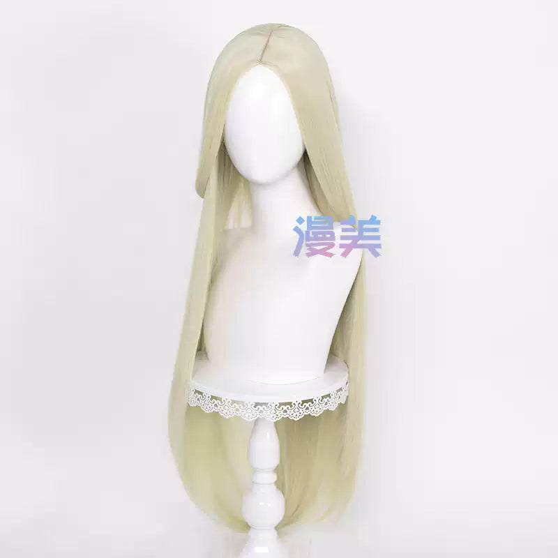 Manmei 100cm Middle Part Long Straight Universal Cosplay Wig with Silicone Scalp Top