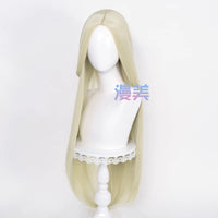 Manmei 100cm Middle Part Long Straight Universal Cosplay Wig with Silicone Scalp Top