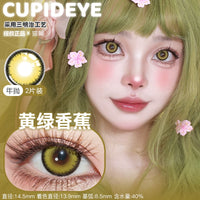 CUPID x RISAKO Gold & Yellow Daily Disposable Cosplay Contact Lenses