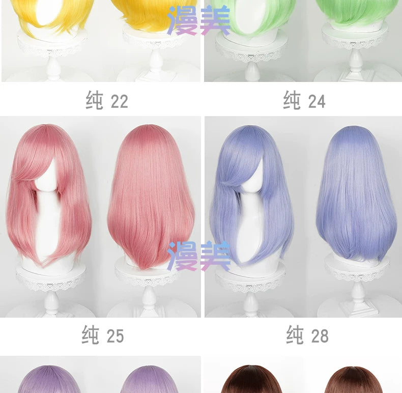 Manmei 50cm Volumized Crimped Wavy Universal Cosplay Wig