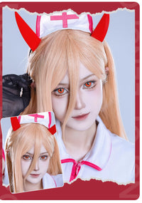 LENSPOP Power 6-Month Golden Ring Chainsaw Man Cosplay Contact Lenses