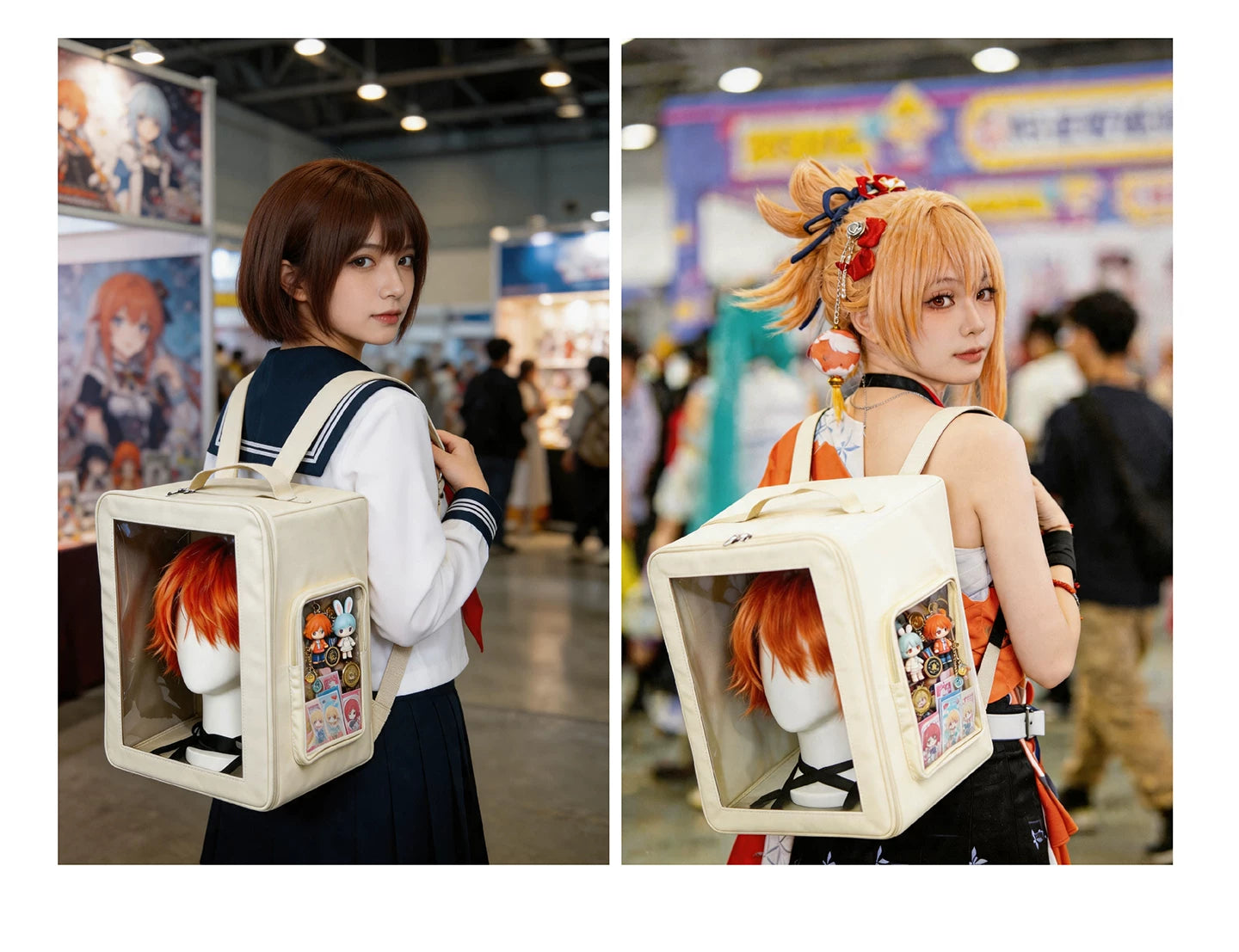 Portable Cosplay Wig & Mannequin Head Display Case
