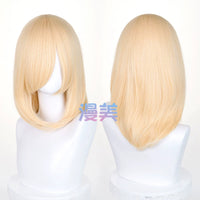 Manmei 40cm Medium Length Universal Cosplay Wig with Inward Curved Ends