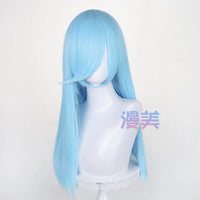 Manmei 60cm Long Straight Universal Cosplay Wig with Long Bangs