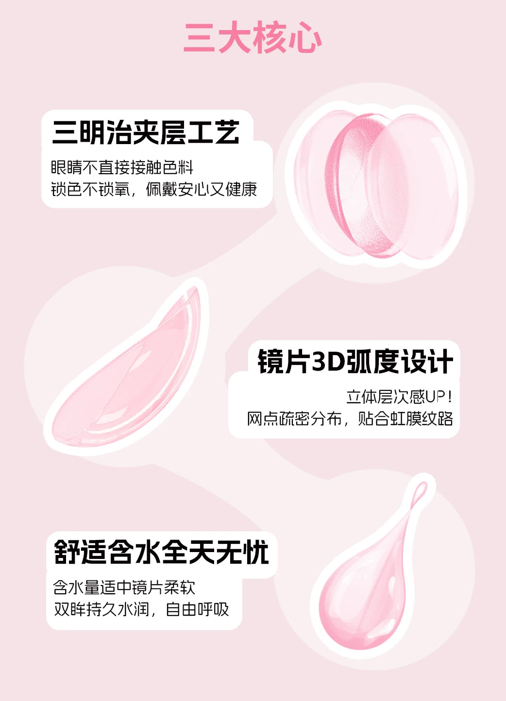 LENSPOP × Liya Meow Star Gummy 1-Day 14.5mm Gray Brown Cosplay Contact Lenses – Sandwich Series