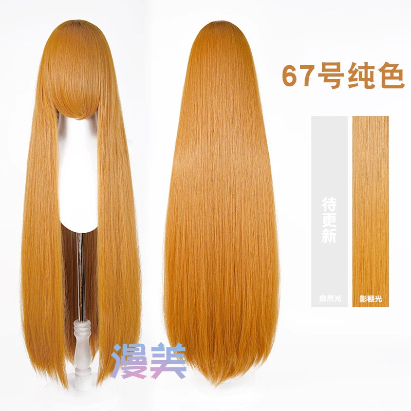 Manmei 600g Upgraded Thickened 100cm Long Straight Universal Cosplay Wig – 168 Colors