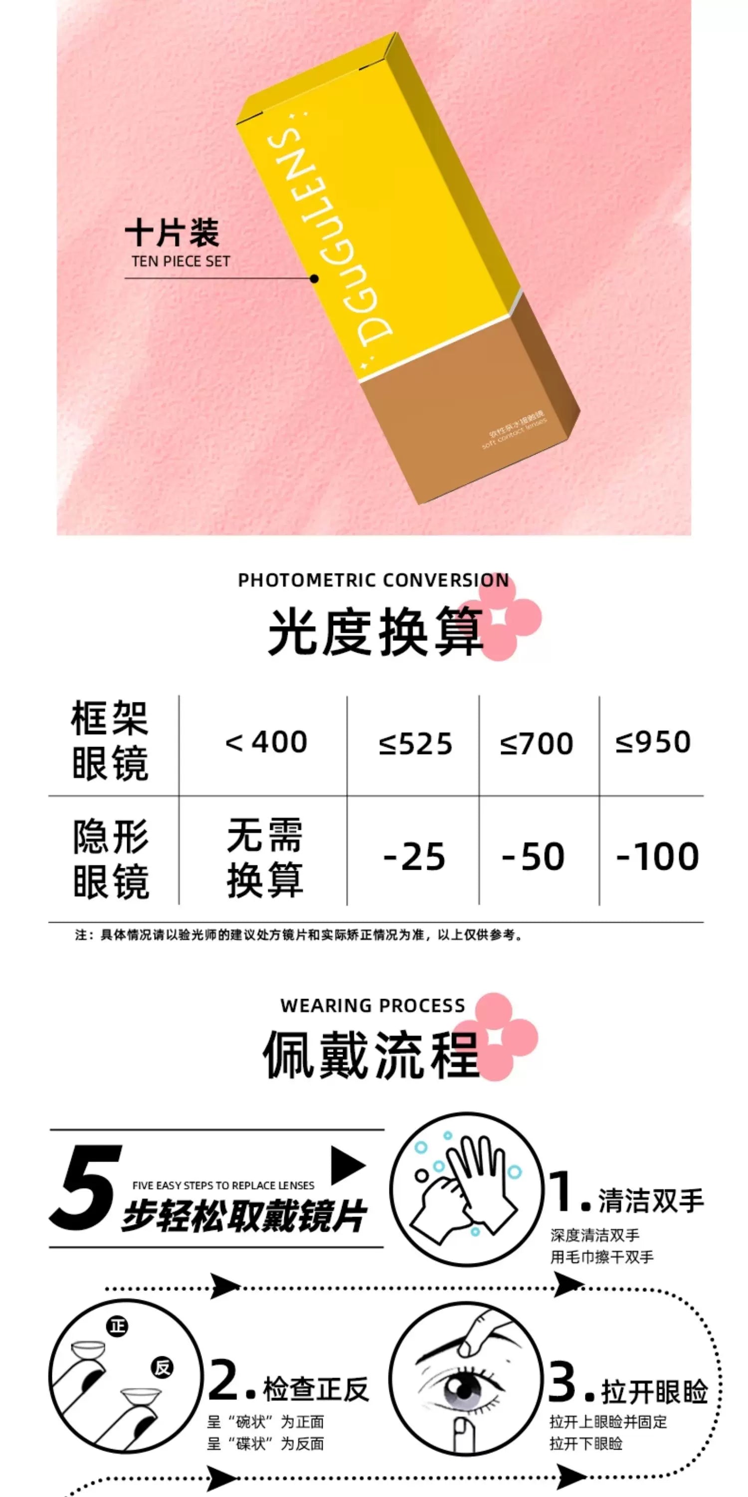DGUGULENS Pink Collection 1-Day Anime Cosplay Contact Lenses – Nezuko & Madoka
