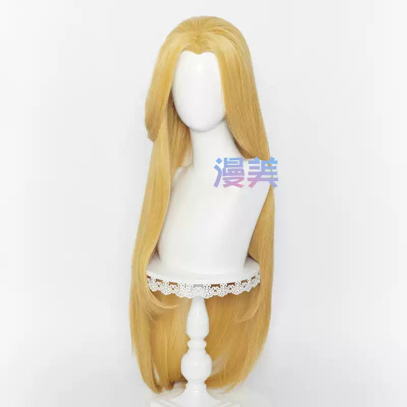 Manmei Unisex Traditional Style Middle Part Cosplay Wig with Widow's Peak – Multiple Colors
