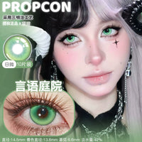 Propcon 1-Day Gradient Cosplay Contact Lenses – Purple, Green & Red