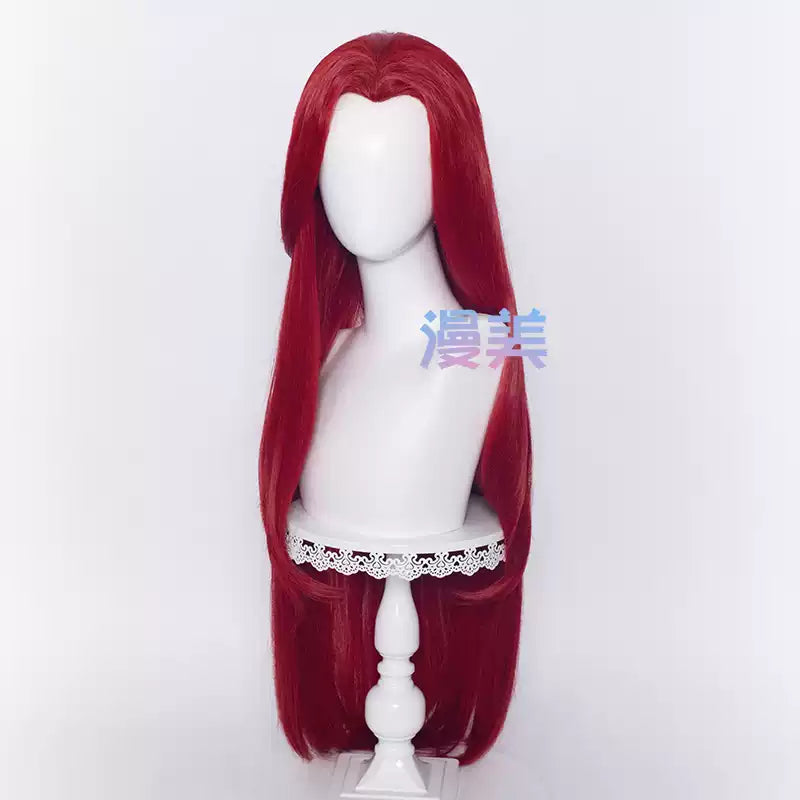 Manmei Unisex Traditional Style Middle Part Cosplay Wig with Widow's Peak – Multiple Colors