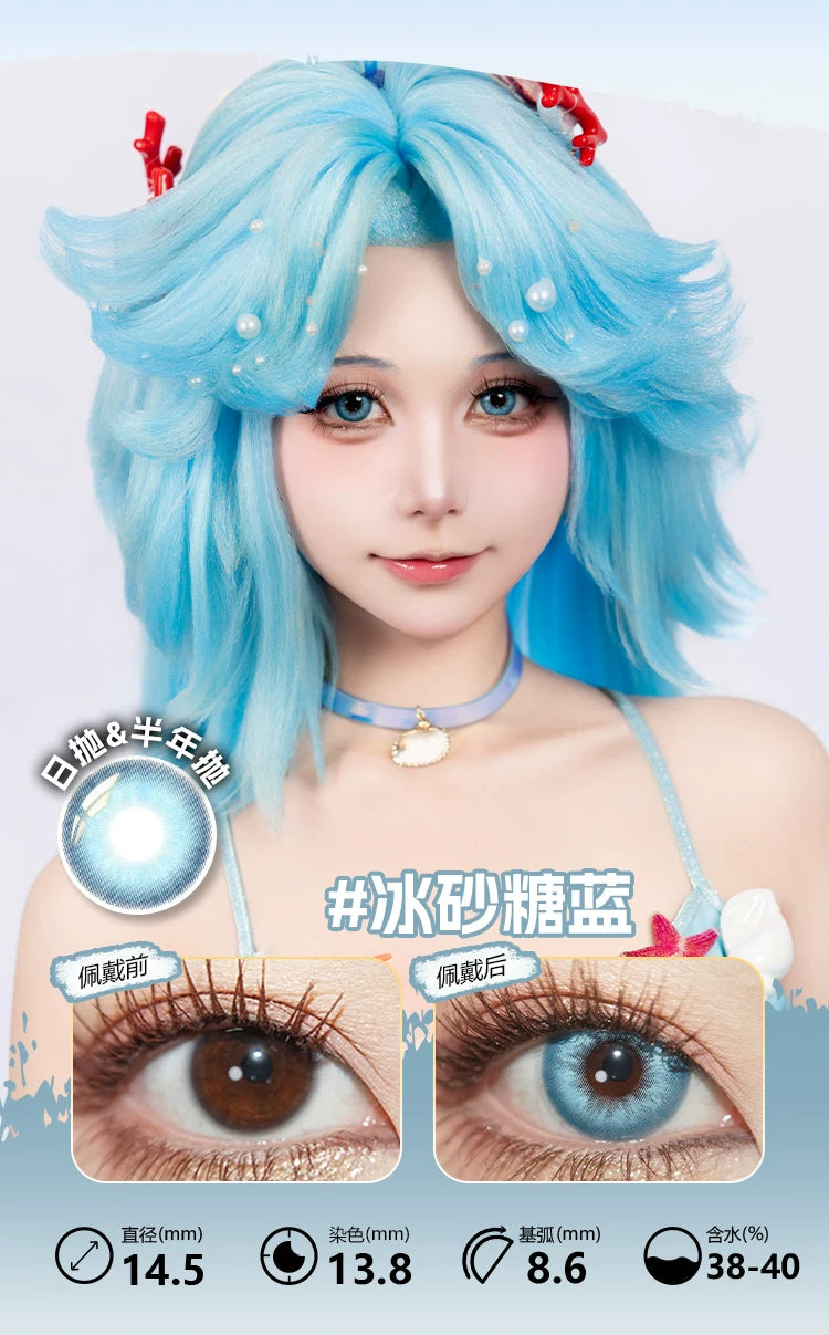 LENSPOP Blue Collection 1-Day Anime Cosplay Contact Lenses