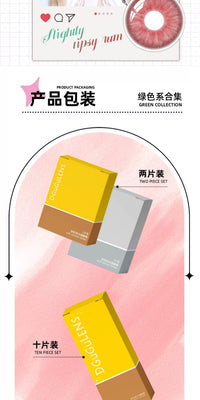 DGUGULENS Red 1-Day Anime Cosplay Contact Lenses – Yor & Kurumi