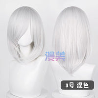 Manmei 40cm Medium Length Universal Cosplay Wig with Inward Curved Ends